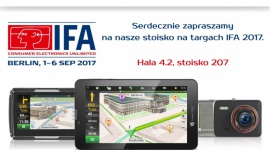 NAVITEL® weźmie udział w targach IFA 2017 BIZNES, Motoryzacja - Firma NAVITEL® po raz pierwszy wystawi swoje stanowisko na Międzynarodowych Targach Elektroniki – IFA, które odbędą się w dniach 1-6 września br. w Berlinie.