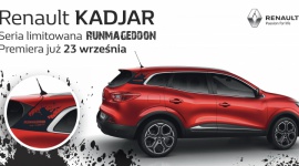 Limitowana seria Renault Kadjar Runmageddon wyprzedana BIZNES, Motoryzacja - Limitowana seria samochodów Renault Kadjar z brandingiem Runmageddonu wyprzedała się w przeciągu 1,5 miesiąca od daty premiery. Sprzedano całą serię 50 sztuk. Cena pojedynczego samochodu wynosiła 85 900 zł.